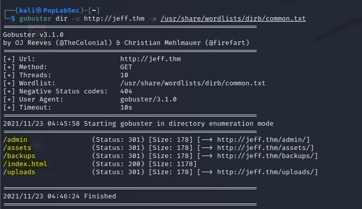 Complete TryHackMe Jeff Walkthrough: Free Room 48 Complete TryHackMe Jeff Walkthrough: Free Room