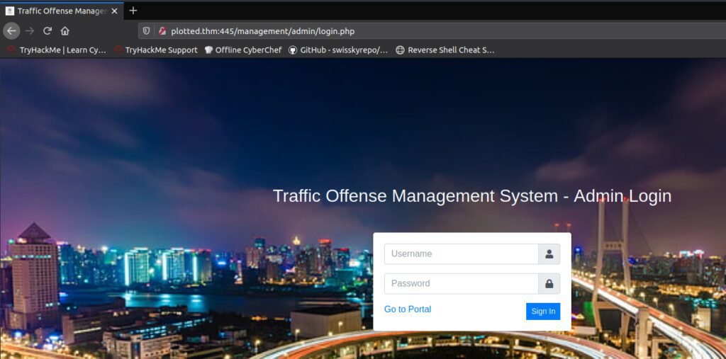 Plotted-TMS: Complete TryHackMe walkthrough 31 login system